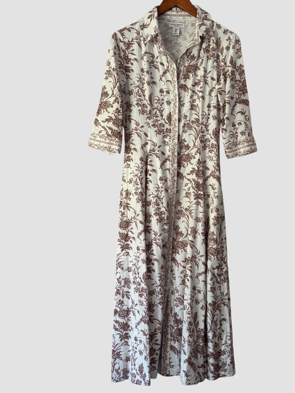 Precious Laura Ashley Linen Maxi Dress - Picture 6 of 7